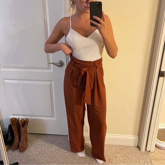Paper bag style jumpsuit - Picture 1 of 2
